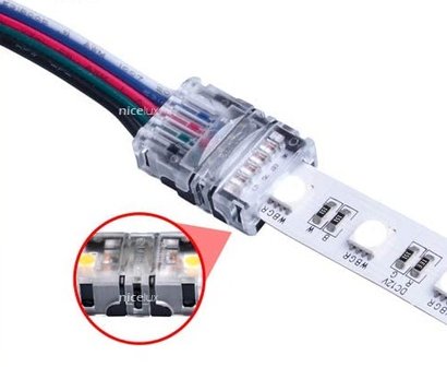 LED STRIP CONNECTOR MET 15-CM DRAAD 12-MM RGBW STRIPS