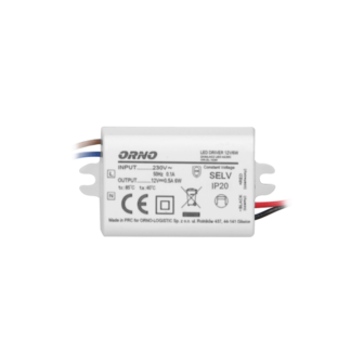 LED TRANSFORMATOR COMPACT IP20 12V/DC 6W 0,5A