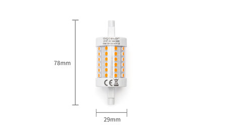 LED R7S STAAFLAMP J78 230V 8W=75W 1000LM 3000K 