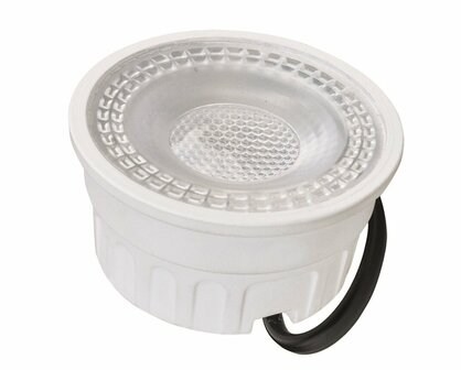 LED INBOUWSPOT IP44 ZWART 60&deg; 230V 5W 380LM 2900K 