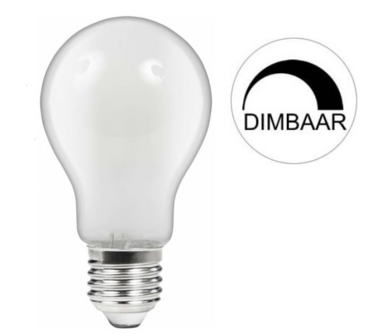 LED FILAMENT LAMP A60 MAT DIMBAAR 230V E27 7,5W 806LM 2700K  
