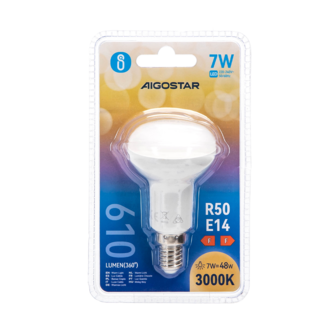 LED REFLECTORSPOT R50 230V 7W 610LM 3000K WARM WIT