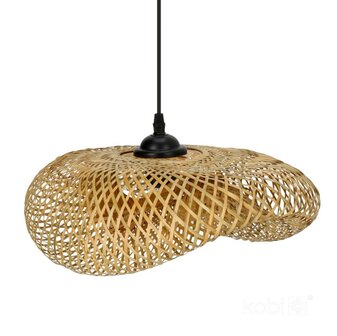 HANGLAMP BRUGIA-S GEVLOCHTEN BAMBOE 230V E27 