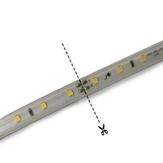 SMD LED STRIP 230V 7W/M. 250LM/M. 3000K 50-METER ROL