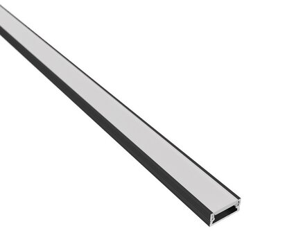 ALUMINIUM PROFIEL XL-LINE ZWART LED STRIPS TOT 12-MM