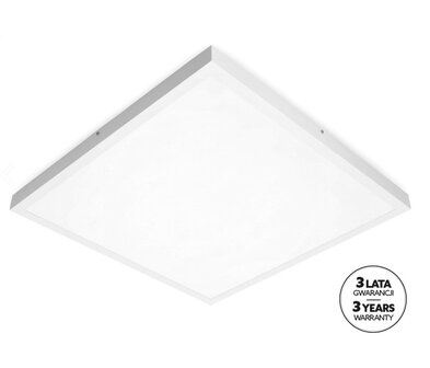 LED PANEEL PLAFONDLAMP FLAT 60X60CM WIT 36W 4320LM 4000K 