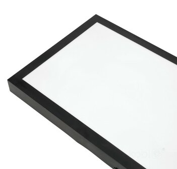 LED PANEEL PLAFONDLAMP FLAT 120X30CM ZWART 36W 3960LM 4000K 