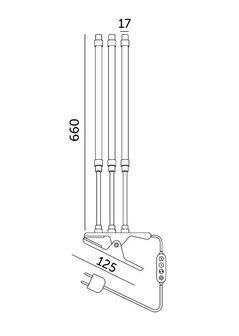 LED PLANTENLAMP VITARO-CLIP 3-VOUDIG MET CONTROLLER 