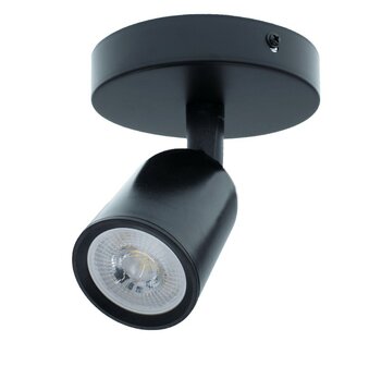 WAND- PLAFONDLAMP LOCASTE-1 WIT OF ZWART IP22 230V GU10 