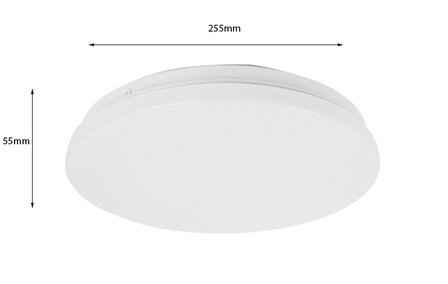 LED PLAFONDLAMP BASIC IP20 230V 12W 840LM 3000K WARM WIT 