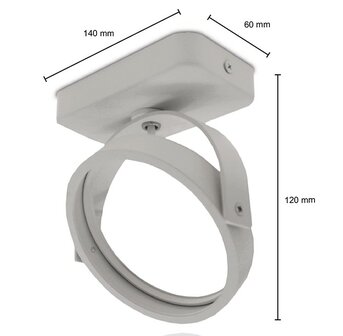 ES111 OPBOUWARMATUUR EUKE-1 230V GU10 ES111 