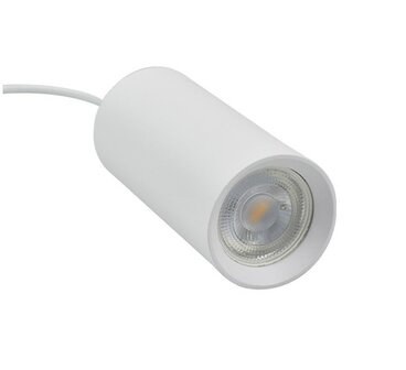 1-FASE HANGLAMP BASIC ALUMINIUM ZWART OF WIT 230V GU10 