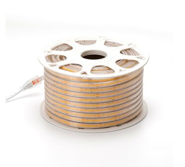 COB LED STRIP 230V IP65 50-METER 3000K WARM WIT 