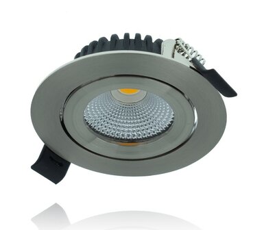 ULTRA SLIM LED INBOUWSPOT DIMBAAR IP44 230V 5W 420LM ZILVER 