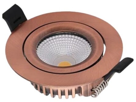 ULTRA SLIM LED INBOUWSPOT DIM TO WARM IP44 230V 5W 420LM KOPER