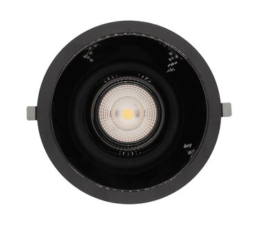 LED DOWNLIGHT KERBER &Oslash;130MM CCT-SWITCH 230V 16W 1291LM ZWART