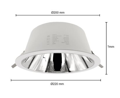 LED DOWNLIGHT KERBER CCT-SWITCH 230V 20W 1600LM WIT