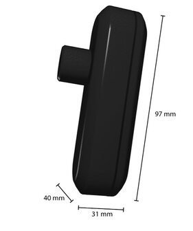 LED SNOERDIMMER ZWART 230V 0-50W 