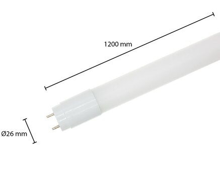 LED TL LAMP T8 BUISLAMP 120-CM G13 18W 3000K WARM WIT 