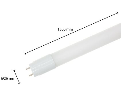 LED TL LAMP T8 BUISLAMP 150-CM G13 22W 3000K WARM WIT 