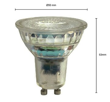 GU10 LED SPOT DIM TO WARM 230V 7W 378LM 2000-3000K 