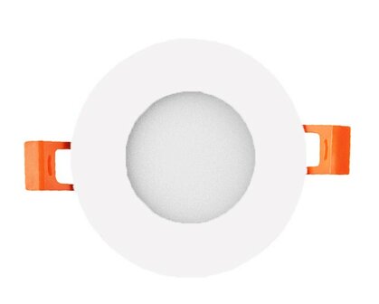 LED DOWNLIGHT SLIM ZWART/WIT IP44 230V 3W 3000K/4000K