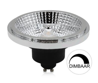 ES111 LED SPOT 45&deg; REFLECTOR DIMBAAR 230V GU10 12W ZWART