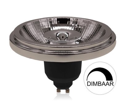 ES111 LED SPOT 24&deg; REFLECTOR DIMBAAR 230V GU10 12W ZWART