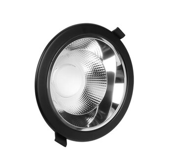 LED DOWNLIGHT 60&deg; CCT-SWITCH &amp; DIMBAAR 230V 10W 976LM ZWART