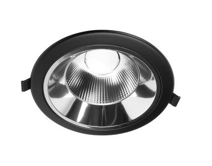 LED DOWNLIGHT 60&deg; CCT-SWITCH &amp; DIMBAAR 230V 15W 1394LM ZWART