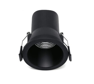 LED INBOUWSPOT 40&deg; IP44 DIMBAAR 230V 6W 502LM ZWART