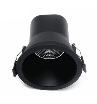 LED INBOUWSPOT 60&deg; IP44 DIMBAAR 230V 9W 666LM ZWART