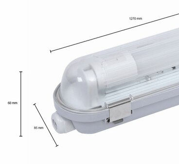 PREMIUM IP65 LED TL-ARMATUUR 120CM ENKEL 230V T8 G13 