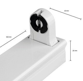 IP22 LED TL-ARMATUUR 1 X 90CM 230V T8 G13 