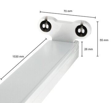 IP22 LED TL-ARMATUUR 2 X 150CM 230V T8 G13 