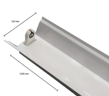 IP22 LED TL-ARMATUUR REFLECTOR 1 X 120CM 230V T8 G13 