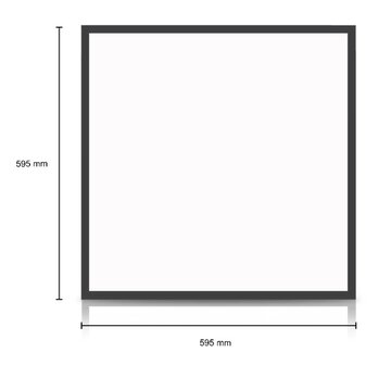 LED PANEEL BLACK 60X60CM UGR-19 CCT-SWITCH 230V 30W 3000LM 