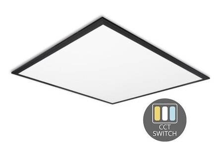 LED PANEEL BLACK 60X60CM UGR-19 CCT-SWITCH 230V 30W 3000LM 