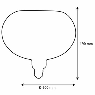 SEGULA LED FLOATING OVAL 200 GOLDEN 4,5W 300LM 2200K