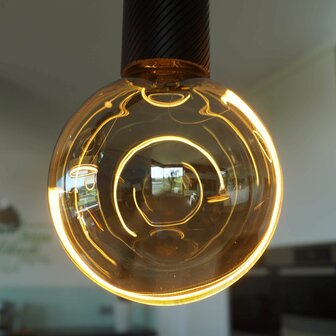 SEGULA LED ILLUSION GLOBE 125 CRESCENT SLANTING SMOKEY 6W 1900K 