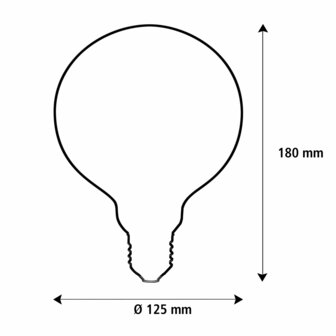 SEGULA LED ILLUSION GLOBE 125 CRESCENT SLANTING SMOKEY 6W 1900K 