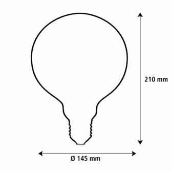 SEGULA LED 2TONE GLOBE 145 AMBER-COOL BLUE E27 6W 1900K 