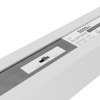 LED LINEAR ARMATUUR WHITE 120CM 40W 5000LM CCT-SWITCH 