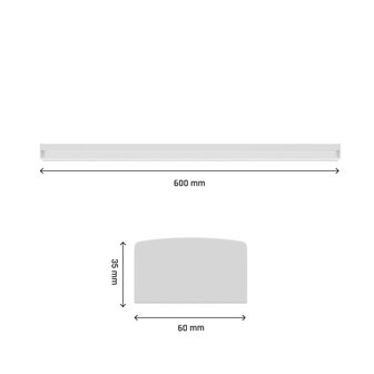 LED BATTEN SUBTILO IP20 60CM 230V 15W 1800LM COLOR-SWITCH