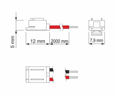 LED STRIP CONNECTOR 8- &amp; 10-MM COB &amp; SMD LED STRIPS  