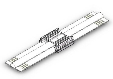 COB LED STRIP CONNECTOR VOOR 12-MM RGB+CCT COB STRIPS