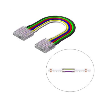 COB LED STRIP CONNECTOR VOOR 12-MM RGB+CCT COB STRIPS