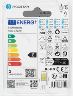 LED G4 GU4 LAMP COMPACT 12V AC/DC 2W=22W 250LM WARM WIT 