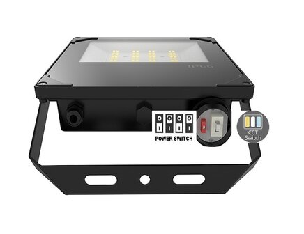 LED VERSTRALER AURUS IP66 50W/40W/30W CCT-SWITCH