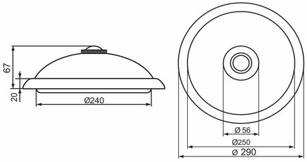 LED PLAFONDLAMP MET PIR SENSOR 230V 16W 1100LM 4000K 